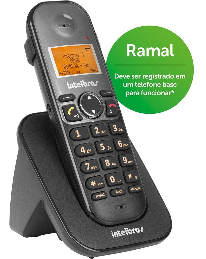 Telefone Ts 5120 Sem Fio Intelbras Preto