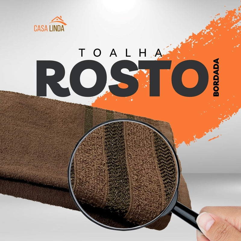 Kit 5 Toalhas De Rosto Para Salão 45x70 - Europa - Color