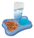 Bebedouro Comedouro Pet Comedor Duplo Ajustavel Água Cor Preto Não Se Aplica