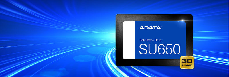 SSD240GB Adata 3 2.5 SU650 ASU650SS-240GT-R 240GB preto