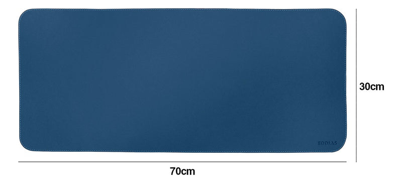 Mousepad Grande Preto 90x40 Deskpad Couro Antiderrapante Mesa Computador Notebook Eddias