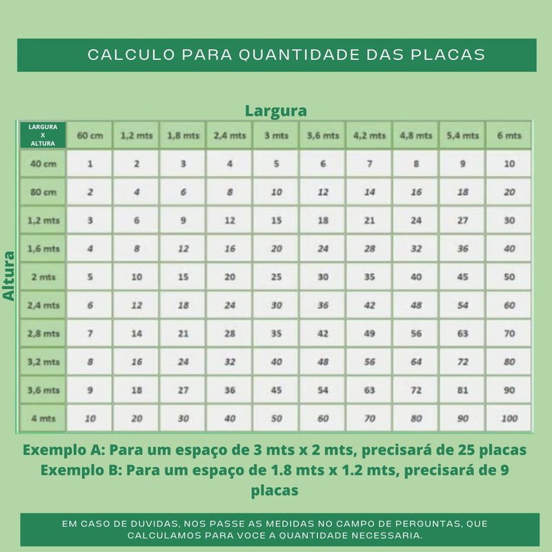 Placa De Mini Samambaia Eucalipto 40x60 Jardim Vertical Luxo Muro Ingles Para Área Interna Externa