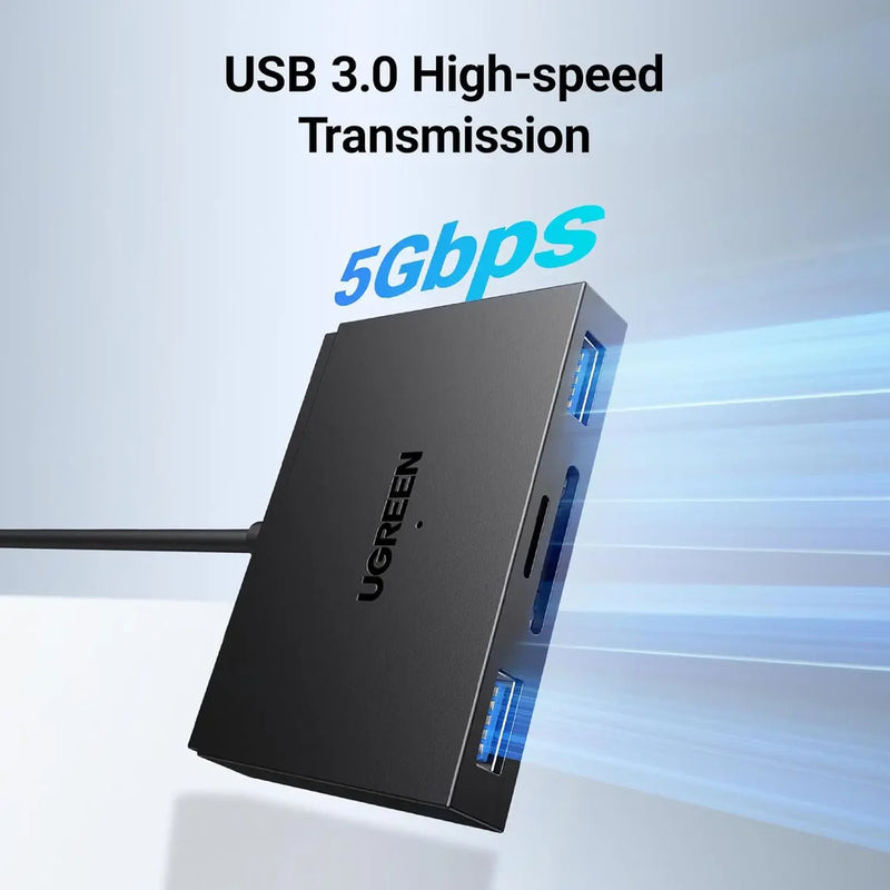 Leitor de Cartões de memória e Pen Drive UGREEN Adaptador USB e Tipo-C Dual A SD e TF