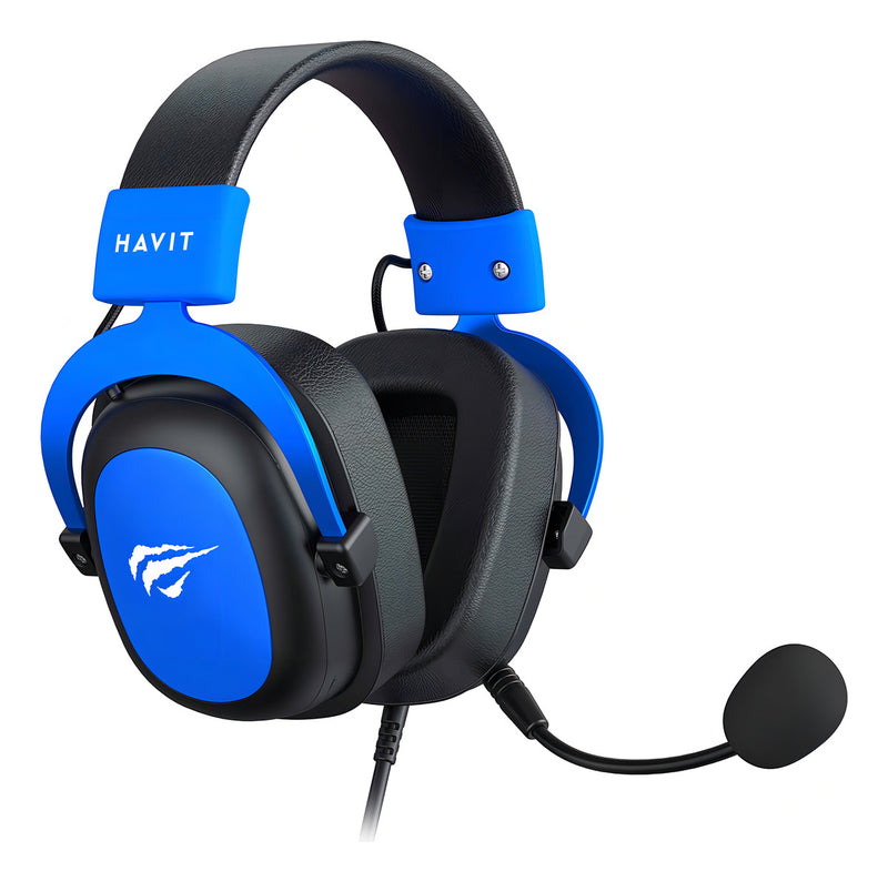 Headset Gamer Havit H2002d Edição Cores White Red Roxo Pink Cor Azul