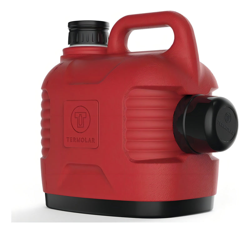 Garrafa térmica Super Thermo Thermolar de 5 litros com tampa primária preta
