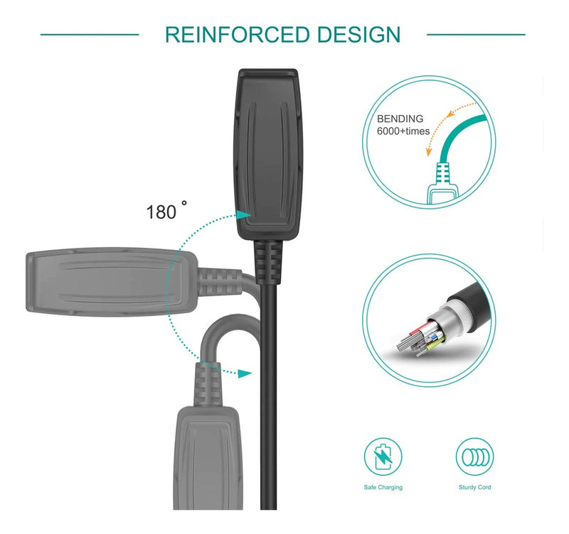 Carregador Para Garmin 235 645 Music 735xt 35 Vivomove Hr Cor Preto