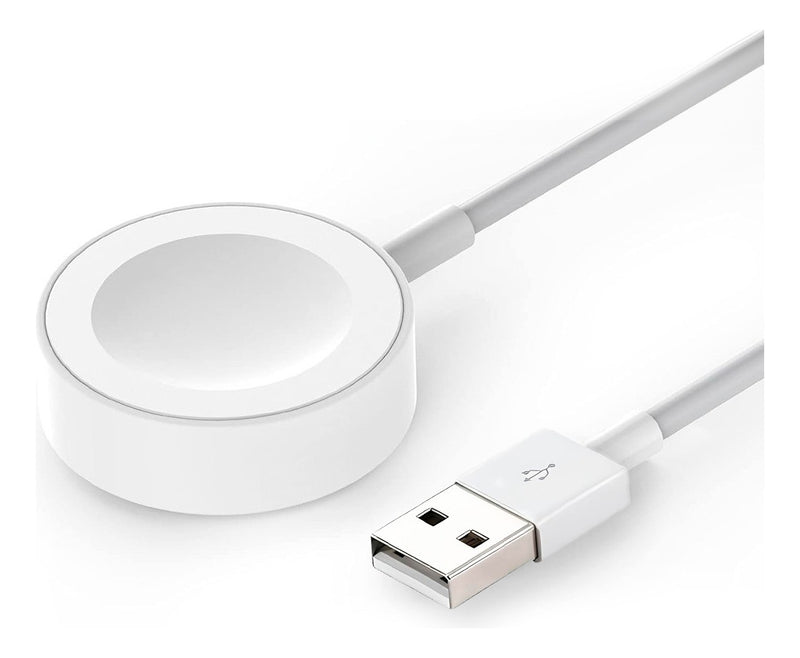 Carregador Compatível Com Apple Watch 2 3 4 5 6 7 8 Se... Cor Branco Usb