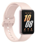 Pulseira Fecho Silicone Para Samsung Galaxy Fit 3 Sm-r390 Cor Nude Largura Da Pulseira 20 Mm