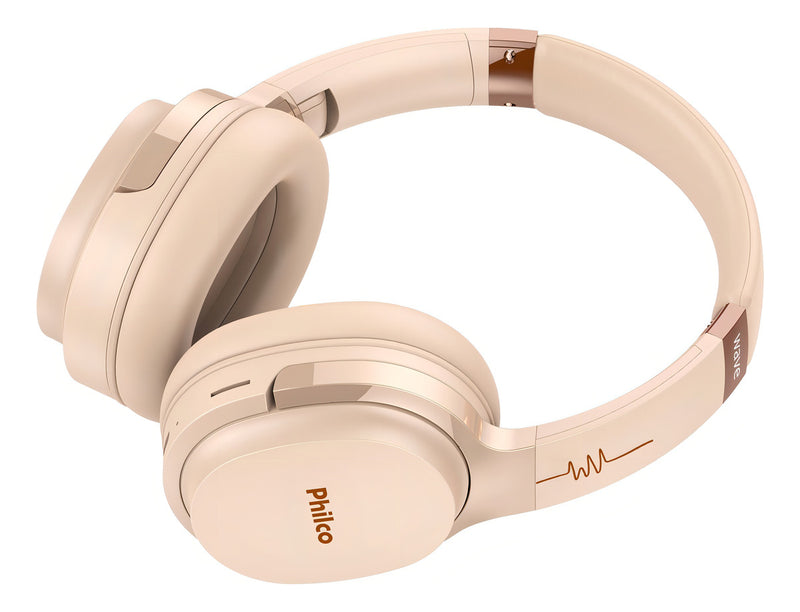 Headphone Philco Bluetooth Pfo01btp Wave Cor Preto Com rádio e leitor SD Microfone integrado