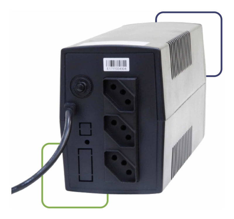 Nobreak JBR Guard 600VA entrada e saída de 120V