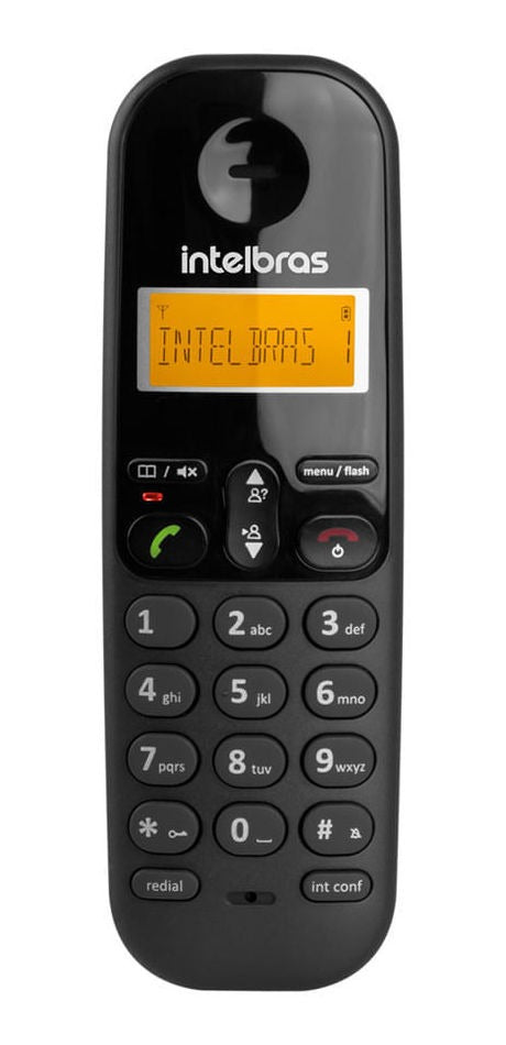 Telefone Sem Fio Intelbras Ts 3110 Preto Visor Luminoso Com Identificação de Chamadas