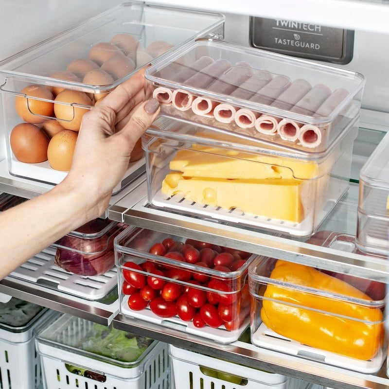 Porta Frios Duplo Geladeira Clear Fresh Natural Ou Cozinha Cor Água