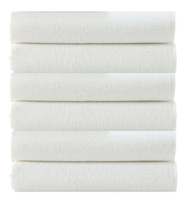 Kit 10 Toalha De Rosto Branca Solft Hotel Salão Pousada Teka Cor Branco Zurique
