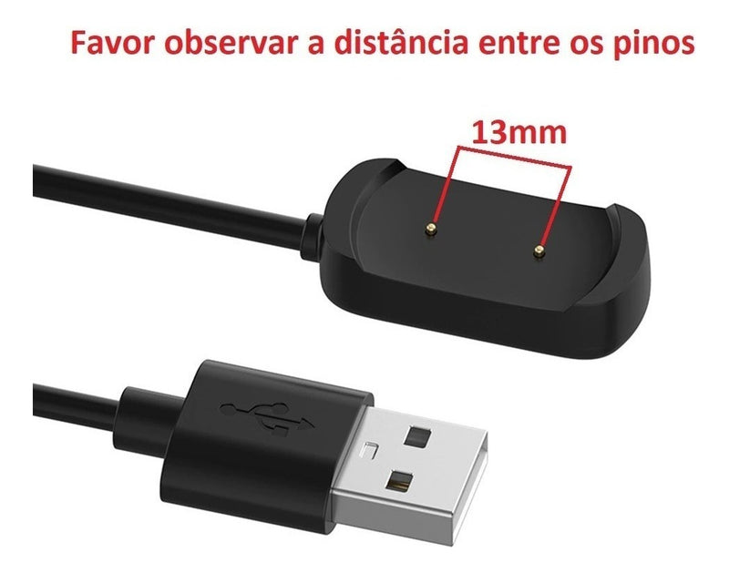 Carregador Para Xiaomi Huami Amazfit Gts 2 Mini A2018 Cor Preto