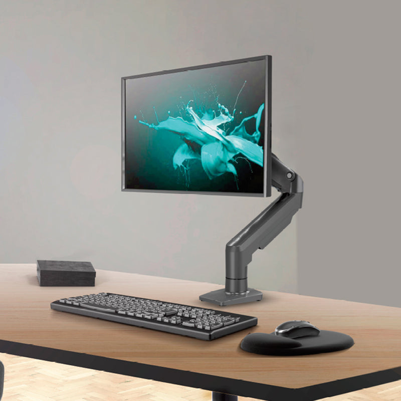 Suporte Articulado de Mesa F80N com Pistão a Gás para Monitores de 17'' a 35'' Preto ELG