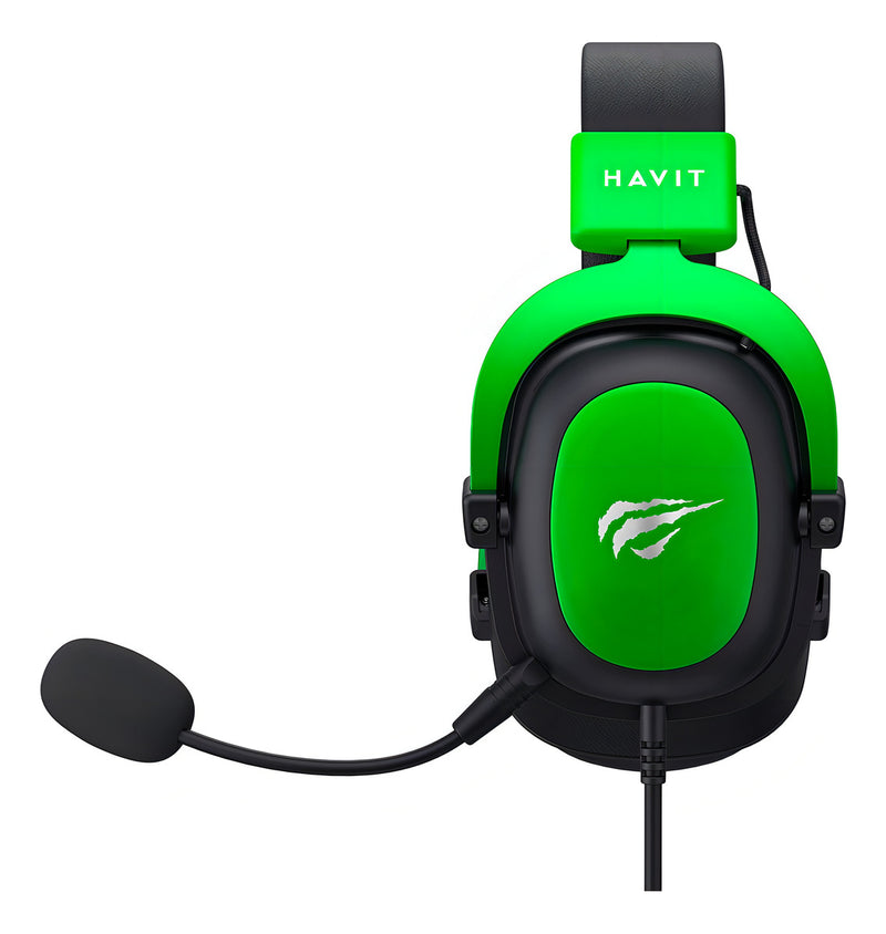 Headset Gamer Havit Gamenote H2002d Mic Removível Verde