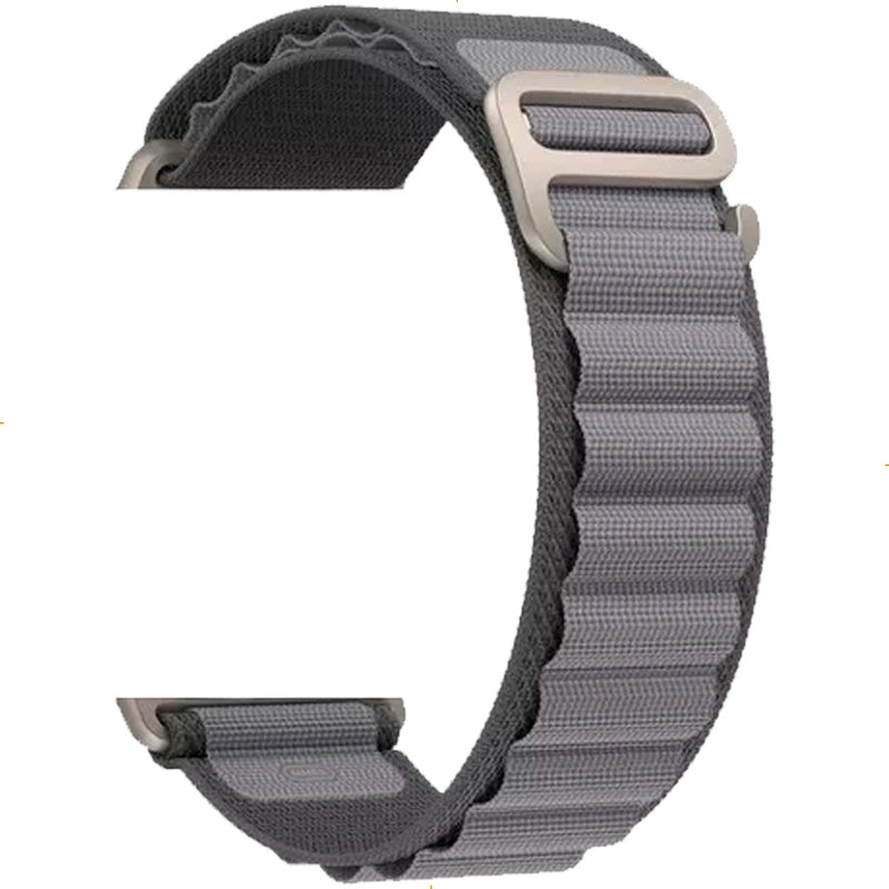 Pulseira Loop Para Watch Apple Ultra Alpine Alpinista Nylon Cor Laranja/Preto - 42mm 44mm 45mm 49mm