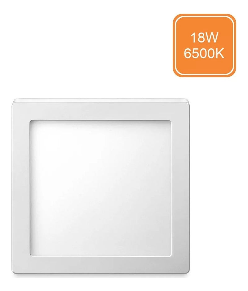 Plafon Led Quadrado Sobrepor 18w 6500k Branco Frio Elgin