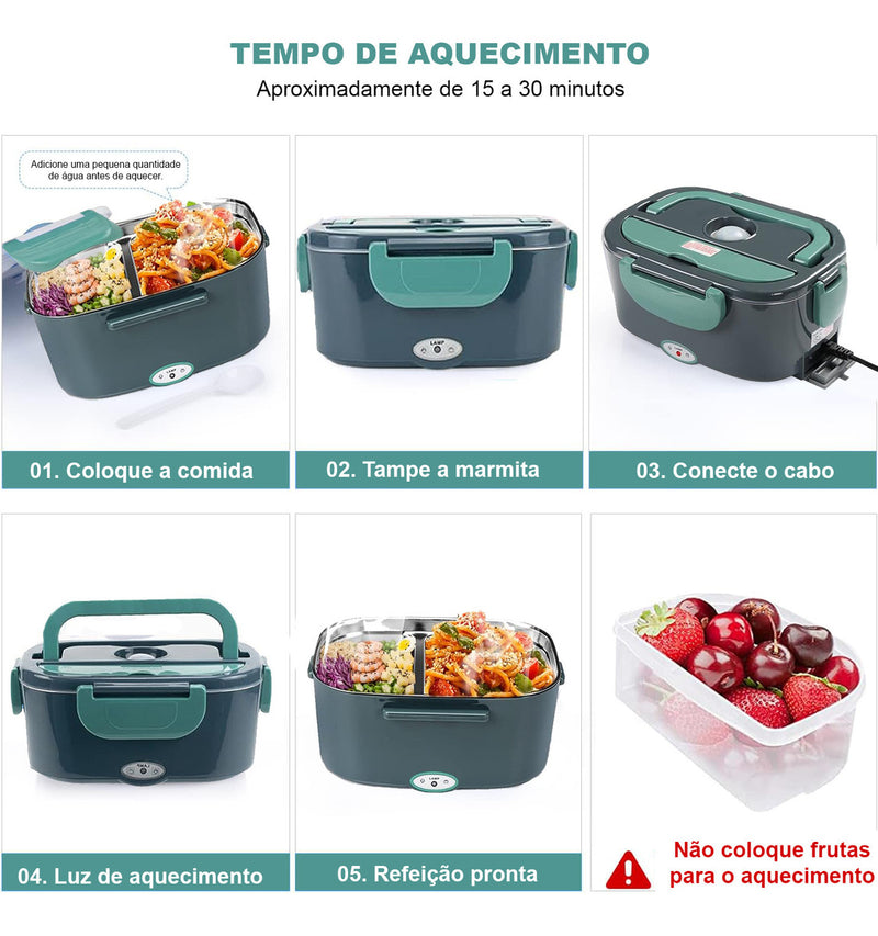 Marmita Elétrica Yonks Bivolt Carro/casa 12v/24v E 110v/220v