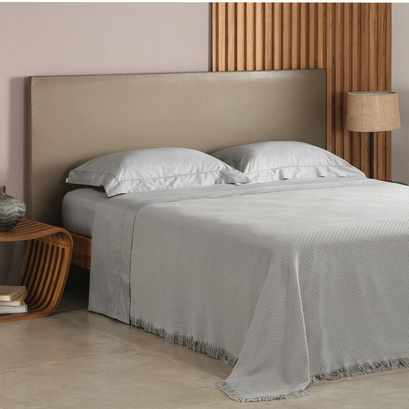 Colcha Casal Buddemeyer In Design 100% Algodão Cinza