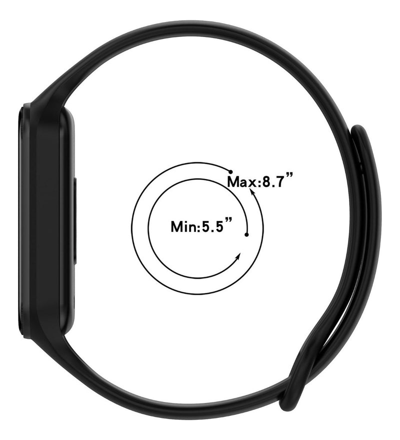 Pulseira De Silicone Colorida Para Xiaomi Mi Band 8 Active Cor Lilás