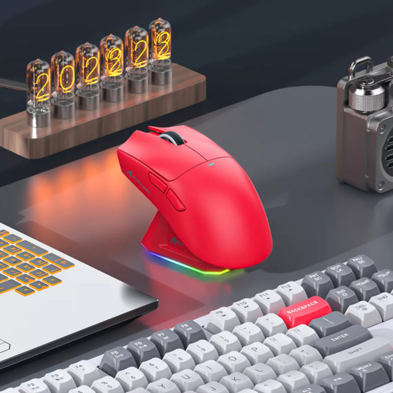 Mouse Gamer Attack Shark X11 Branco 22000 Dpi Usb Bluetooth Branco