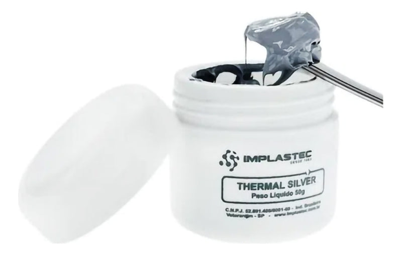 Pasta Térmica 50g Thermal Silver Prata Implastec