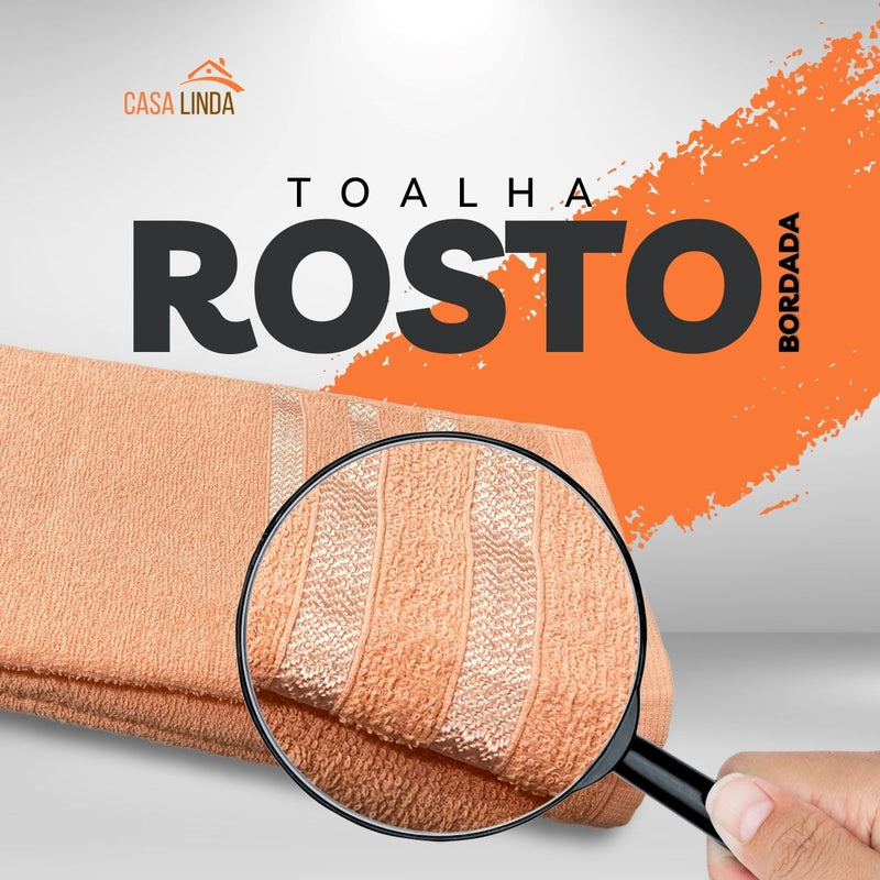 Kit 5 Toalhas De Rosto Para Salão 45x70 - Europa - Color