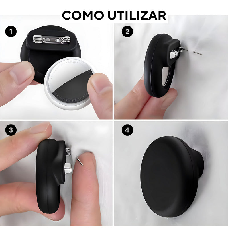 Capa Case Silicone Pin Para Airtag Rastreador Roupa Infantil