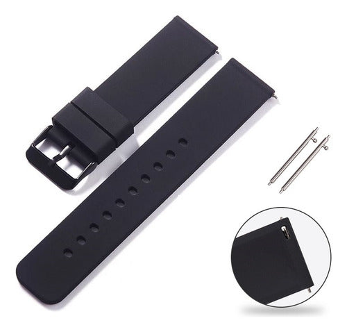 Pulseira Silicone Gold Compatível Amazfit Bip S A1821 20mm Cor Rosa