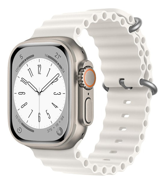 Pulseira Oceano Para Apple Watch Ultra 49mm Cor Rosa-claro