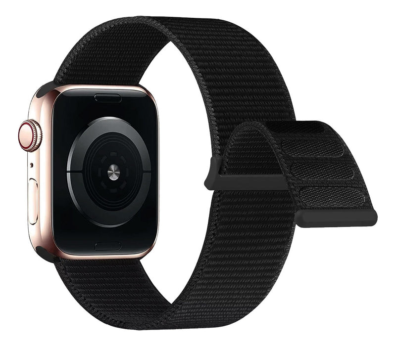 Baú do Viking pulseira Nylon Loop rosa areia compatível com Apple Watch 38/40/41/42mm
