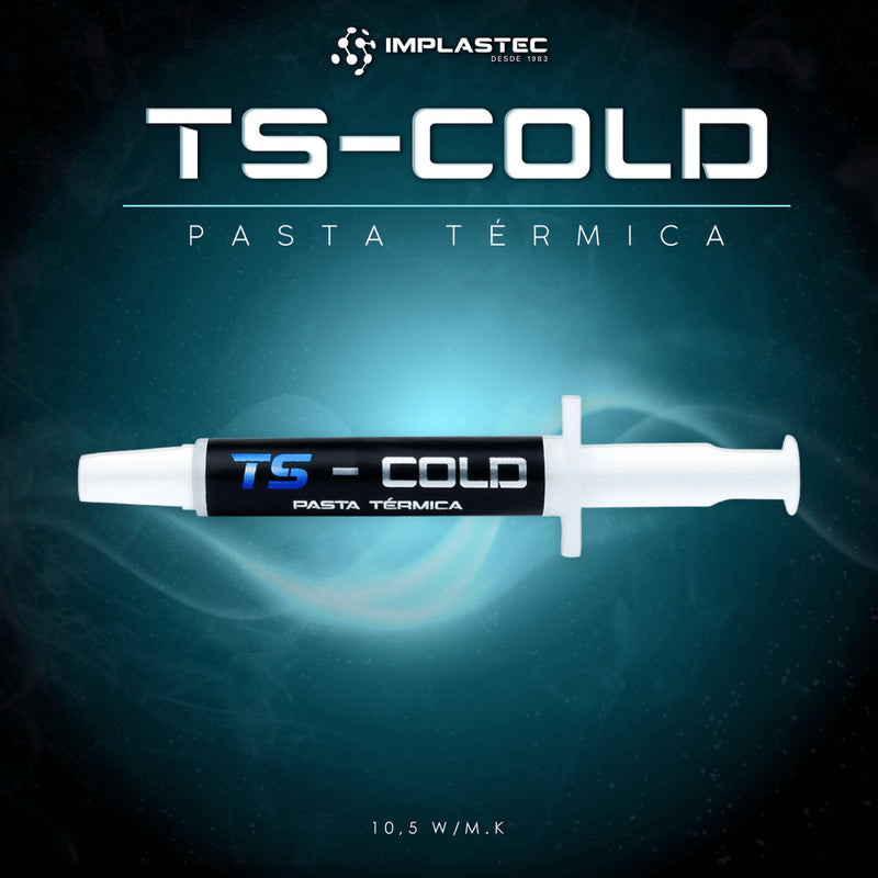 Pasta Térmica Implastec Ts Cold 4g, Espátula + Sachê Cleaner
