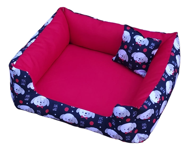 Cama Berço Gv Enxovais Pet Pequena Lavável - Resistente Cor Vermelho