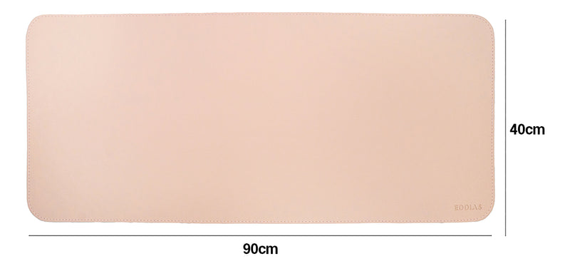 Mousepad Grande Preto 90x40 Deskpad Couro Antiderrapante Mesa Computador Notebook Eddias