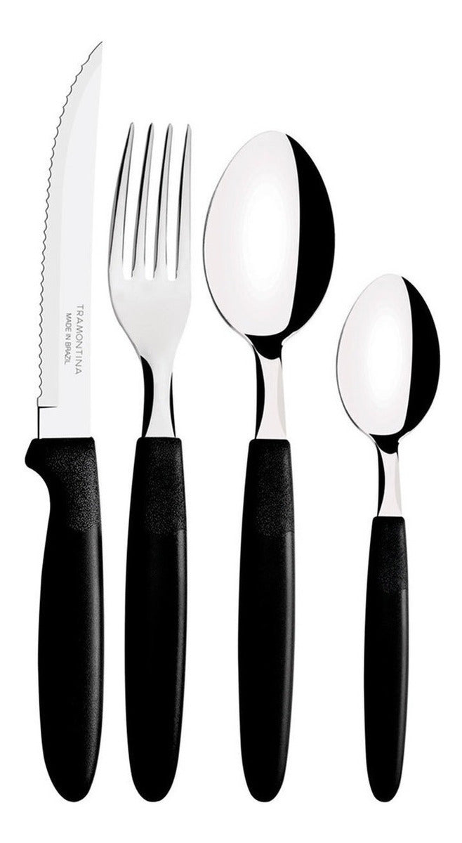 Faqueiro Tramontina Ipanema Inox 24 Pçs Serve Até 6 Pessoas Cor Branco