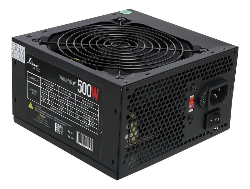 Knup KP-522 fonte de alimentação para PC de 500W