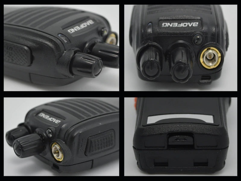 Kit 4 Radio Comunicador 777s Profissional Ht Uhf 16 Canais Bandas De Freqüência Uhf 400-470 Mhz Cor Preto