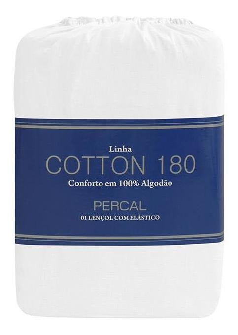 Lençol Zelo Percal 180 Com Elástico Queen - Rose Desenho do tecido Liso