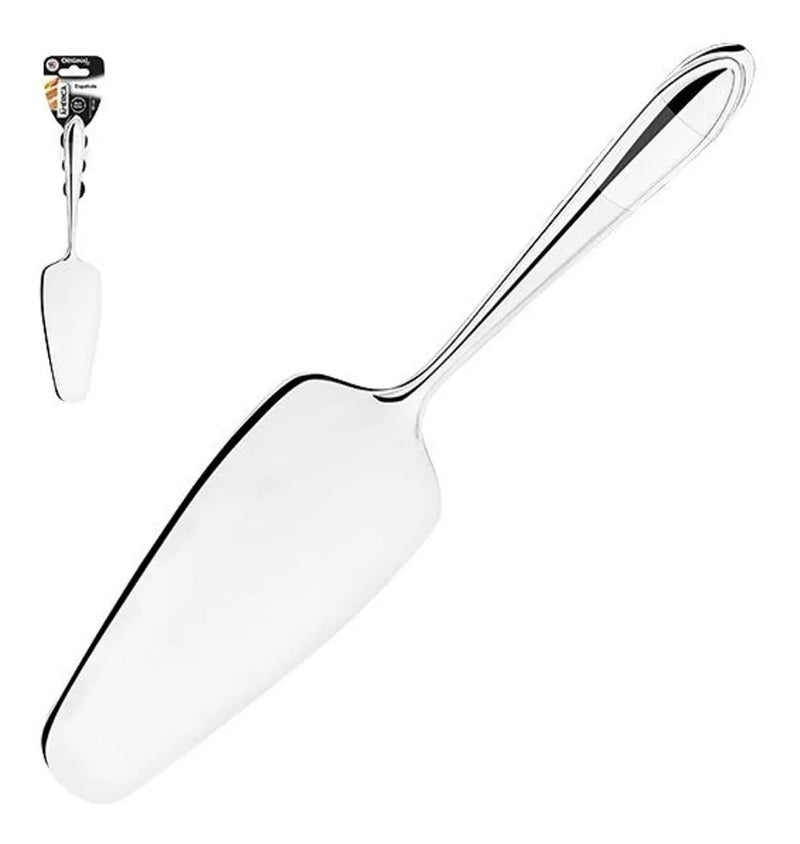Espátula Pá P/ Cortar Bolo Tortas Doces C/ Serra Em Aço Inox Cor Aço Inox