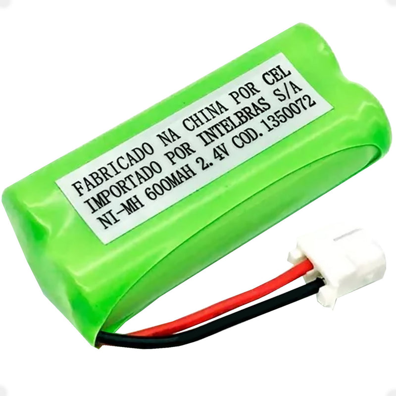 Bateria Recarregável Original Intelbras 600mAh para Telefones Sem Fio TS 40, 60, 2510, 2511, 2512, 2513, 3110, 3111, 3112, 3113, 3130, 5120, 5121, 5122, 5123, 5150, TIS 5010