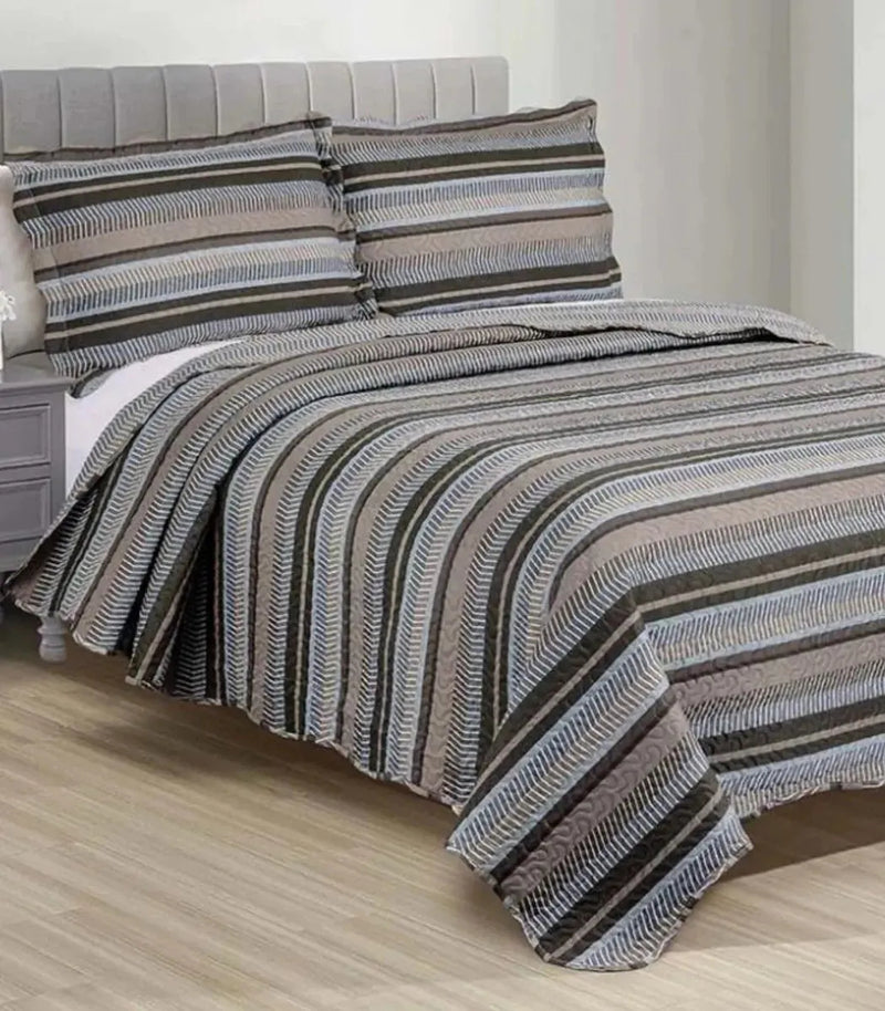 Kit Colcha 2 Peças Microfibra 160cm X 230cm Galáxia Cor Azul