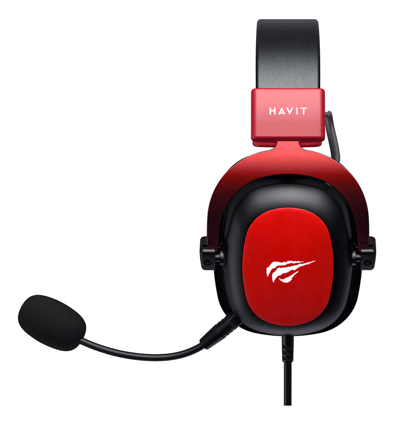 Headset Gamer Havit H2002d Edição Cores White Red Roxo Pink Cor Azul