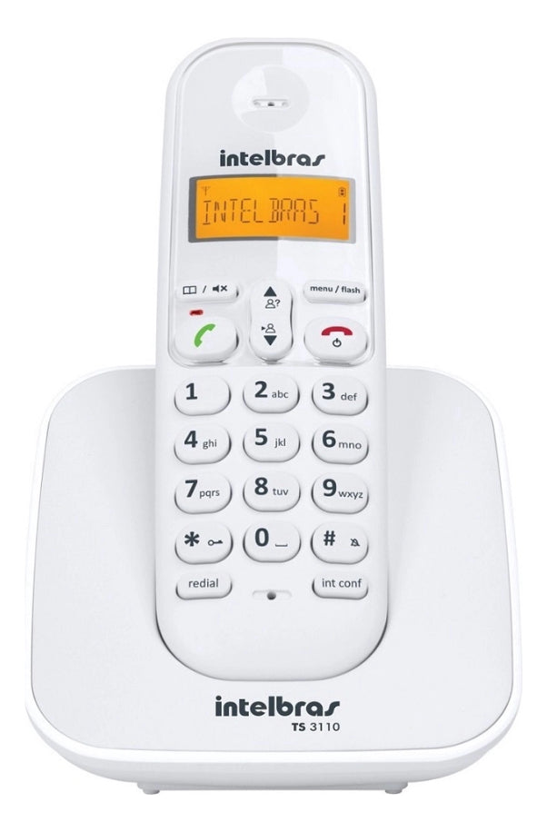 Telefone Sem Fio Intelbras Ts 3110 Preto Visor Luminoso Com Identificação de Chamadas