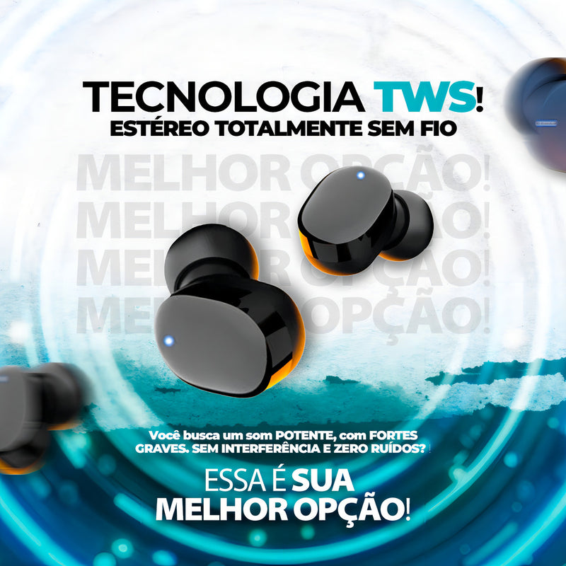Fone De Ouvido Bluetooth Sem Fio Tws Led G9s Maxnova