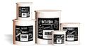Kit 5 Potes De Mantimentos Plástico Decorado Preto Frases