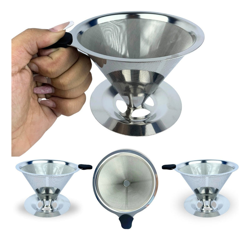 Coador Filtro de Café 103 Peneira Aço Inox Sem Uso de Papel