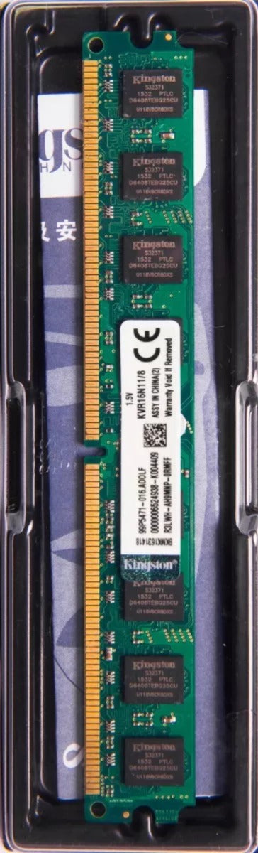 Memória RAM Kingston 8GB Ddr3 1600mhz Pc3 12800 KVR16N11/8 PC