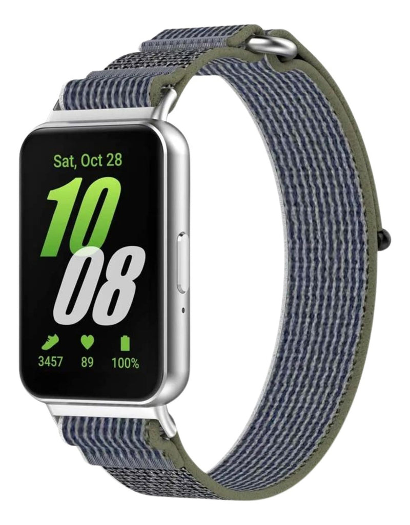Pulseira Fecho Silicone Para Samsung Galaxy Fit 3 Sm-r390 Cor Nude Largura Da Pulseira 20 Mm