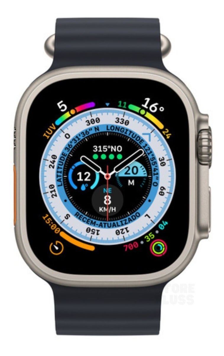 Pulseira Oceano Para Apple Watch Ultra 49mm Cor Lilás